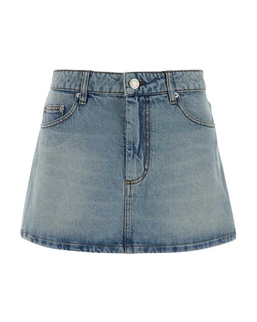 AMI Blue Denim Skirts