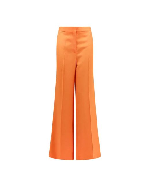 Stella McCartney Orange Wide Trousers