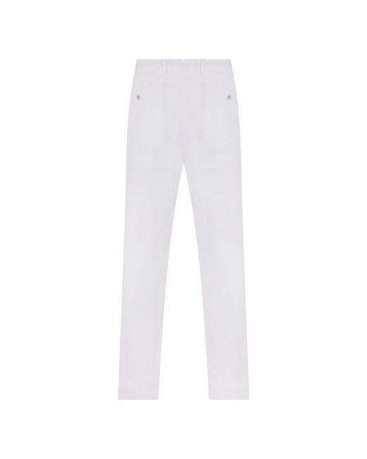 Fedeli White Chinos for men
