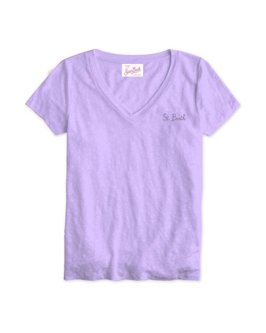 T-shirts Mc2 Saint Barth de color Purple