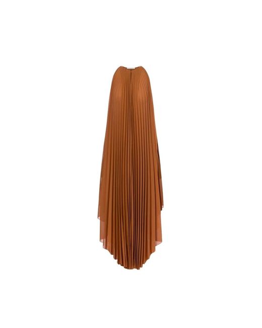 Philosophy Di Lorenzo Serafini Brown Midi Dresses