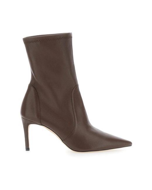 Stuart Weitzman Brown Stuart Power Bootie 75