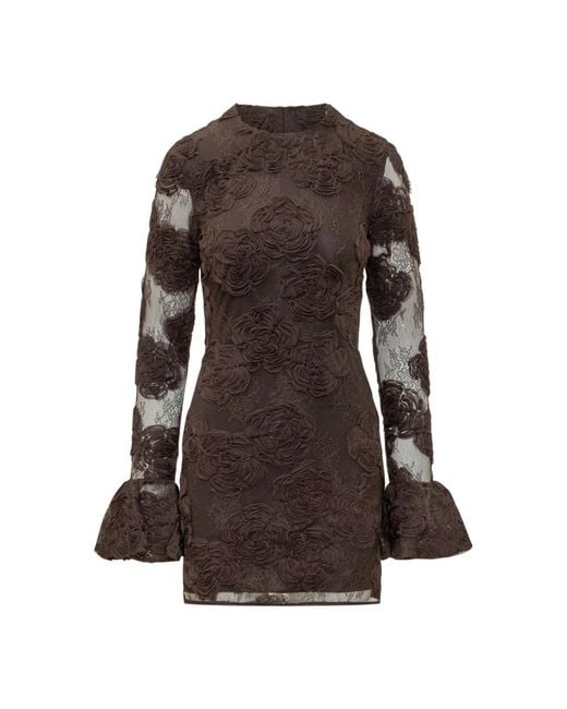 ROTATE BIRGER CHRISTENSEN Brown Short Dresses