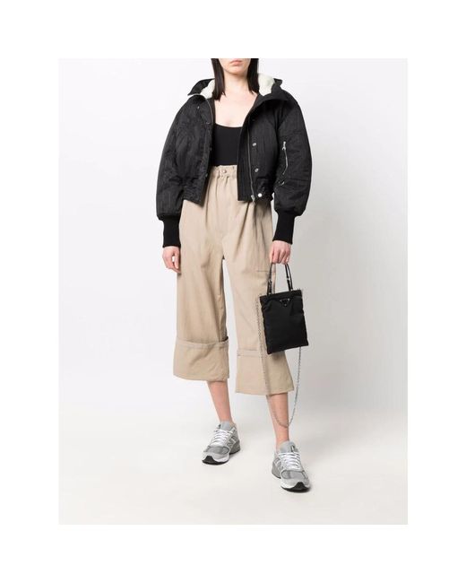 Moncler Natural Cropped Trousers