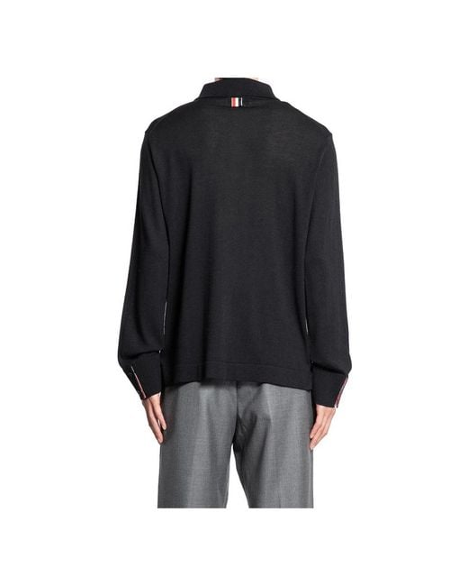 Thom Browne Black Polo Shirts for men
