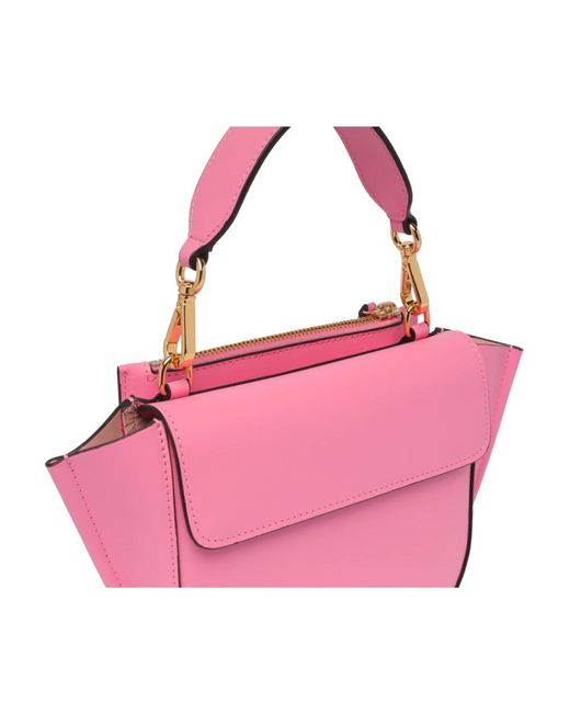 Wandler Pink Rosa hortensia handtasche mit reißverschluss