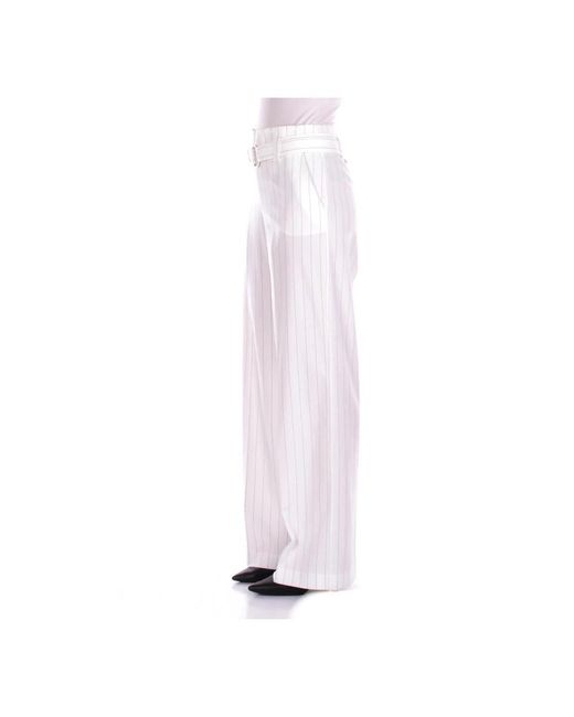 Liu Jo White Wide Trousers