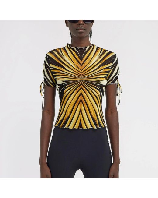 Roberto Cavalli Yellow Blouses