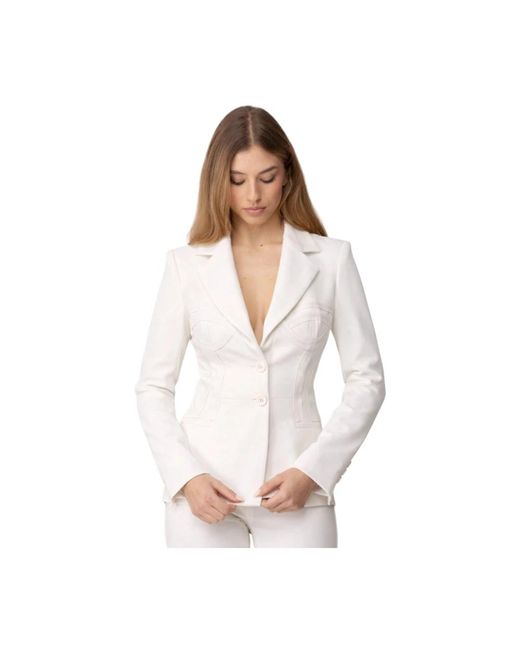 Elisabetta Franchi White Blazers
