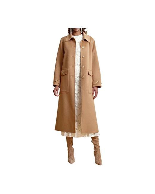 byTiMo Jassen ,Bruin ,Wol Luxe Wol Maatwerk Jas in het Brown