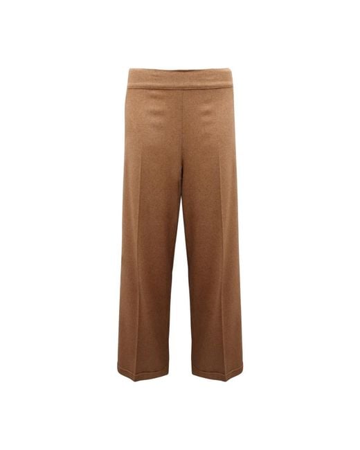 D.exterior Brown Straight Trousers