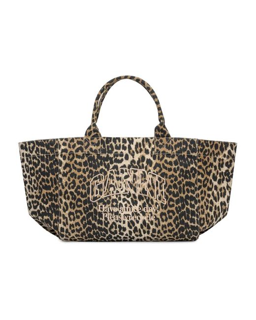 Ganni Brown Tote Bags