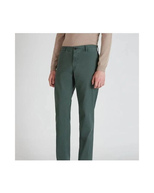 Incotex Green Slim-Fit Trousers for men