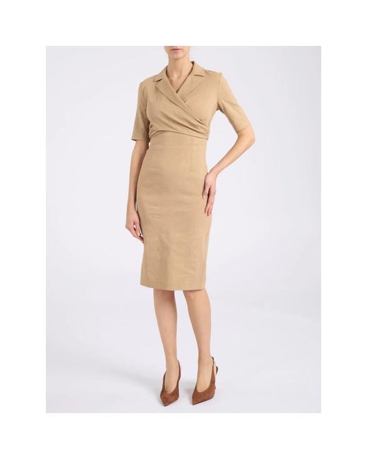 Pinko Natural Midi Dresses