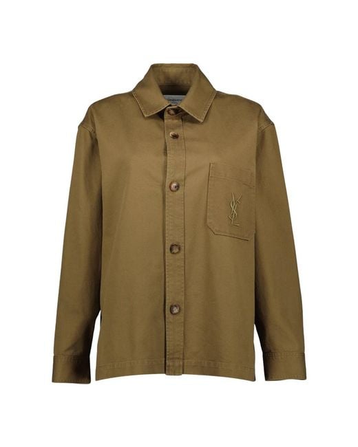 Saint Laurent Green Shirts