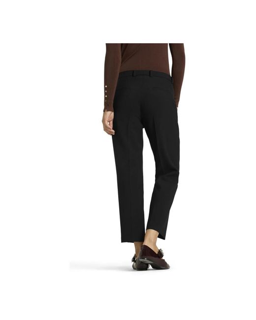 Cambio Black Cropped Trousers