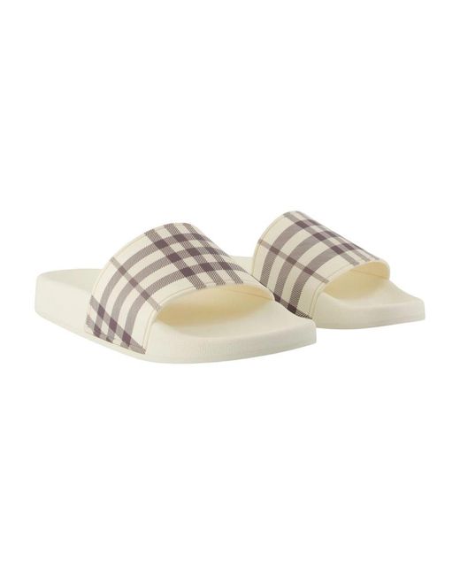 Burberry Natural Sliders