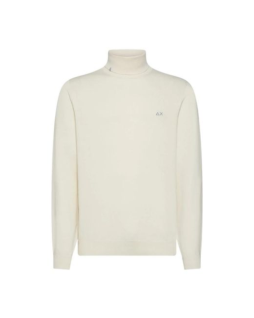 Sun 68 White Turtlenecks for men