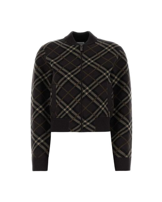Burberry Black Bomber Jackets