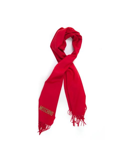 Moschino Red Winter Scarves