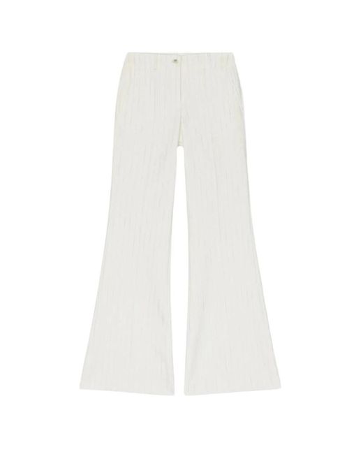 Golden Goose Deluxe Brand White Wide Trousers