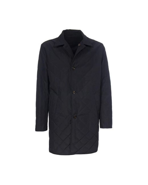 KIRED Blue Single-Breasted Coats for men