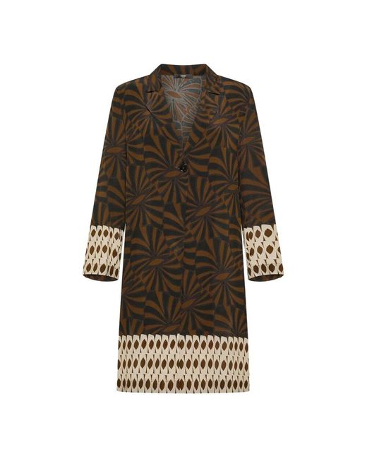 Single-Breasted Coats Seventy en coloris Brown