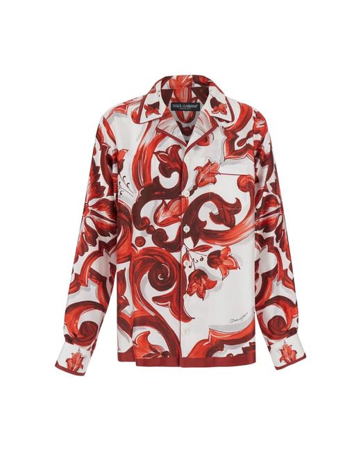 Dolce & Gabbana Red Casual Shirts for men
