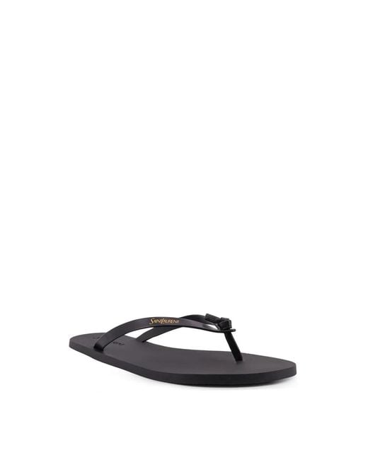 Saint Laurent Black Flip Flops for men