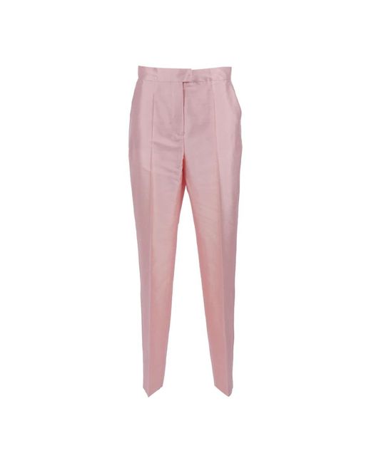 Max Mara Pink Slim-Fit Trousers
