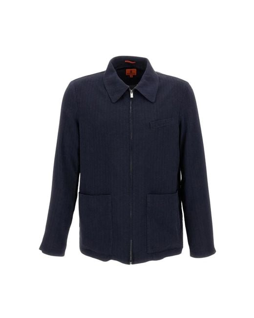 Barena Blue Light Jackets for men