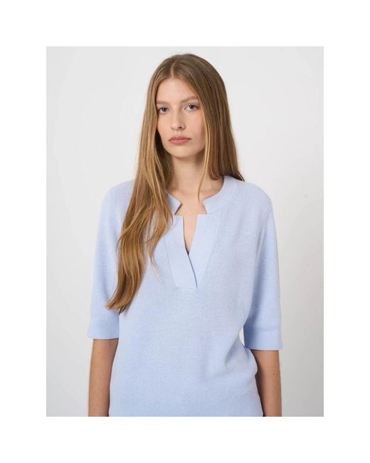 Repeat Cashmere 1769 Sweater in het Blue