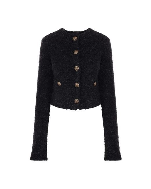 Balenciaga Black Tweed Jackets