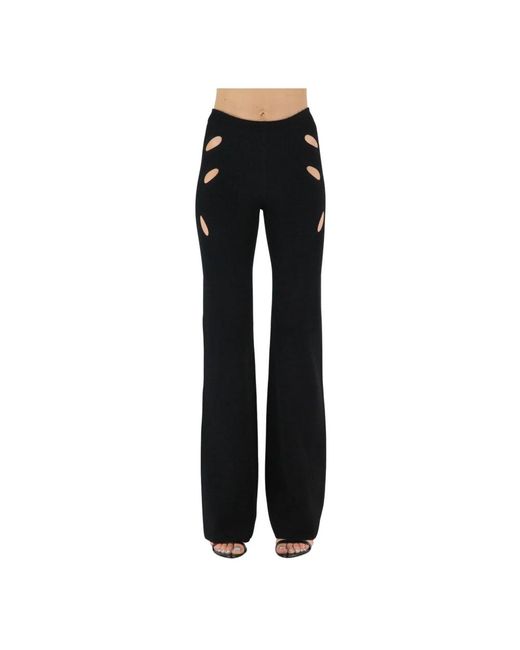Dion Lee Black Wide Trousers