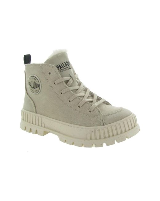 Palladium Gray Schnee warme zip stiefel