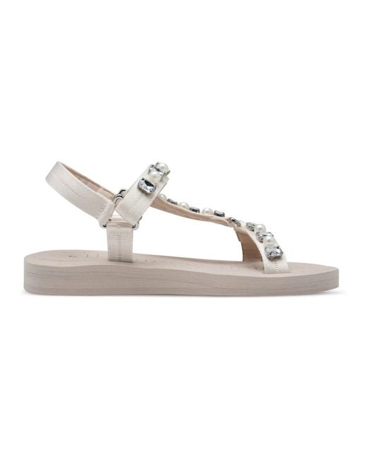 Tamaris Metallic Flat Sandals