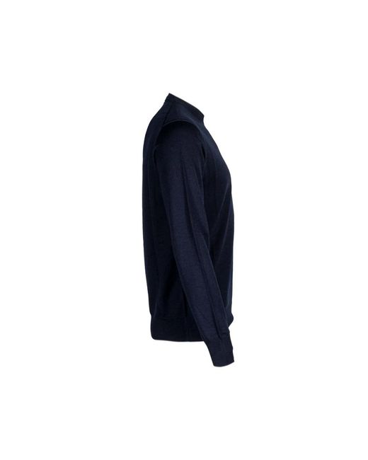 Paolo Pecora Blue Round-Neck Knitwear for men