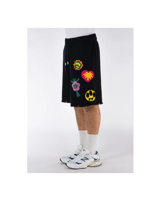 Barrow Black Casual Shorts for men