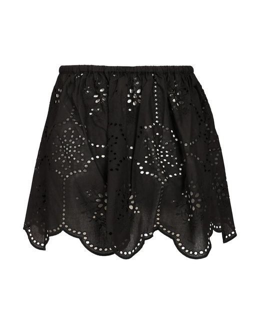Matteau Black Short Skirts