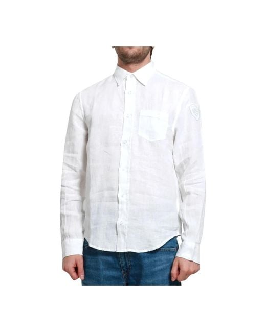 Blauer White Formal Shirts for men