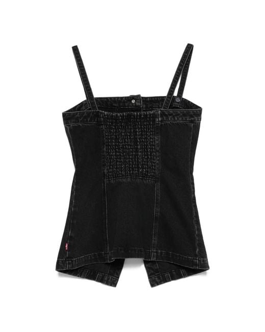 Levi's Black Sleeveless Tops