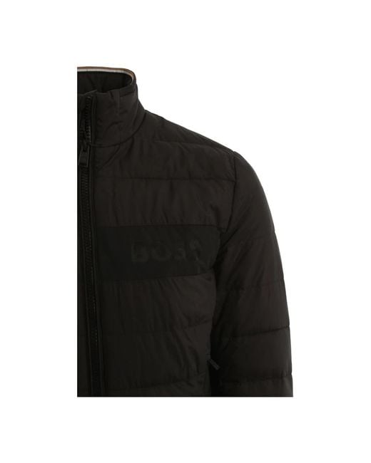 Winter Jackets Boss de hombre de color Black
