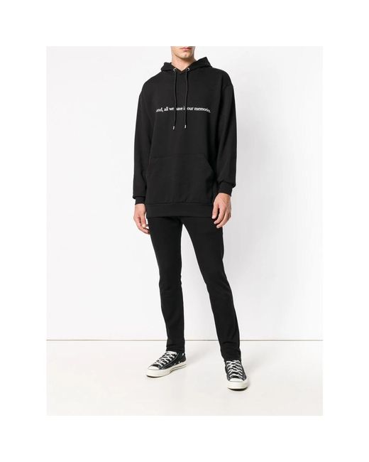 Hoodies Throwback. de hombre de color Black