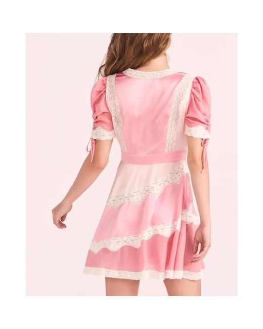 LoveShackFancy Short Dresses in het Pink