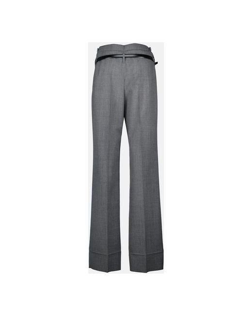Prada Gray Wide Trousers