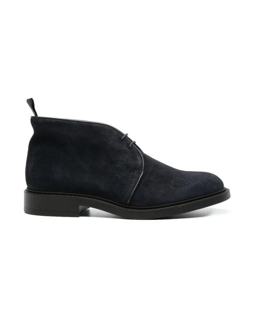 Fratelli Rossetti Black Lace-Up Boots for men