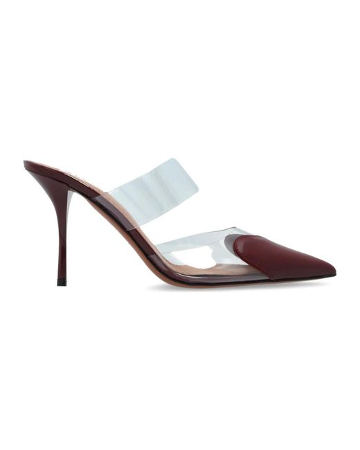 Alaïa Brown Heeled Mules