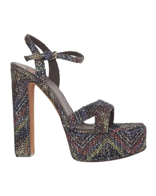 Missoni Metallic High Heel Sandals