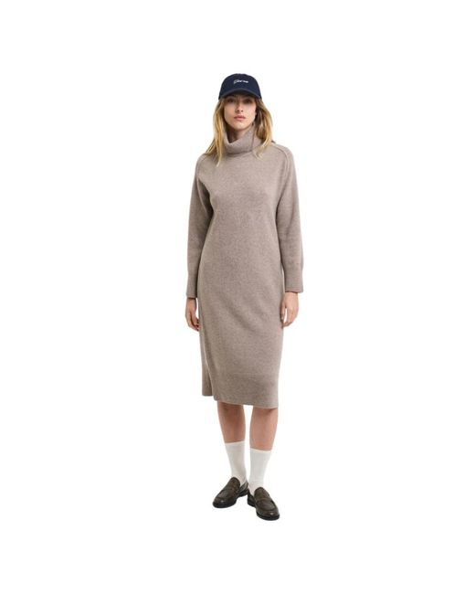 Gant Gray Knitted Dresses