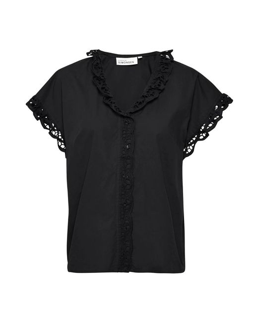 Karen By Simonsen Black Blouses